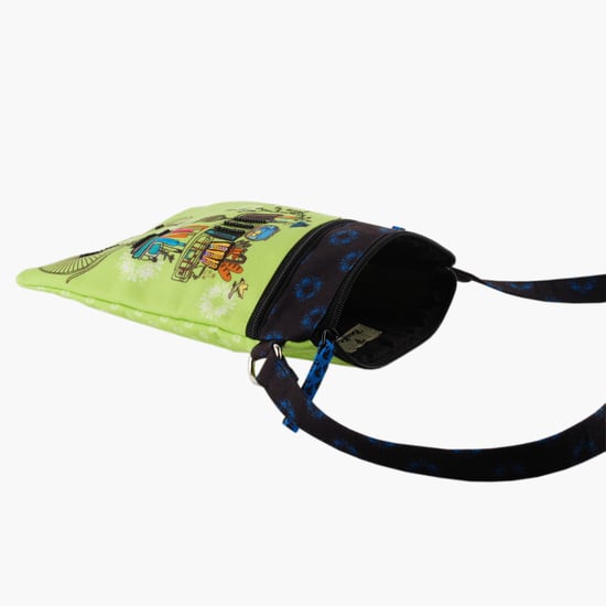 PINAKEN Brain Bridge Multicolour Printed Sling Bag