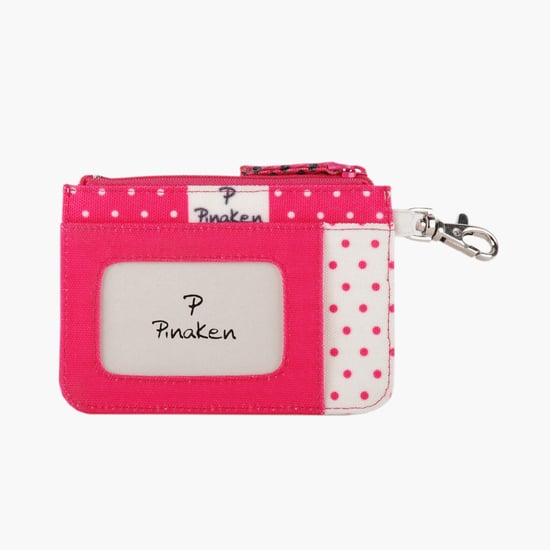 PINAKEN Flamingo Blush Multicolour Printed Card Holder