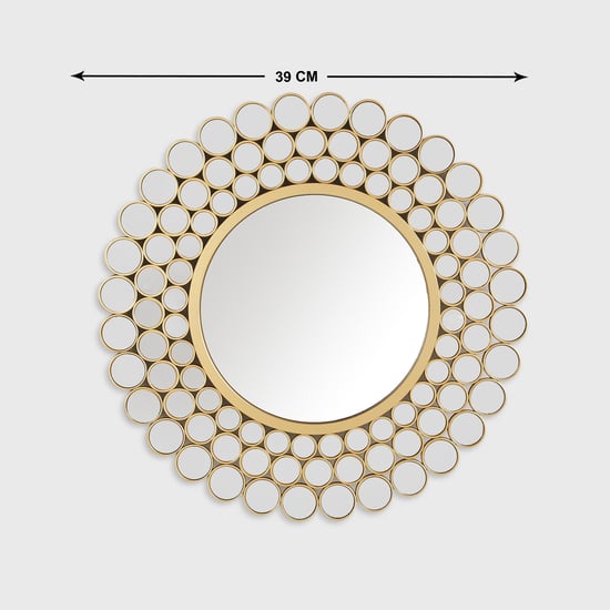 Corsica Reflection Round Decorative Mirror - 39cm