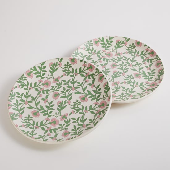 Corsica Mystic India Set of 2 Stoneware Printed Dinner Plates - 26cm