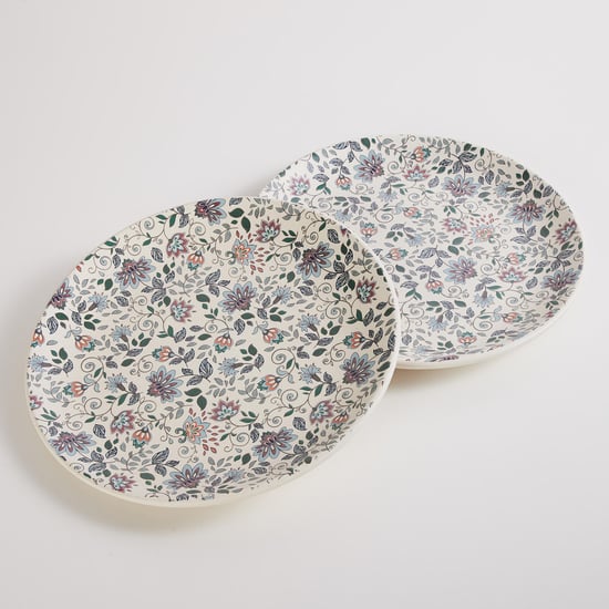 Corsica Mystic India Set of 2 Stoneware Printed Dinner Plates - 26cm