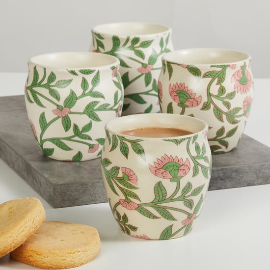 Corsica Mystic India Set of 4 Stoneware Kulhad - 180ml