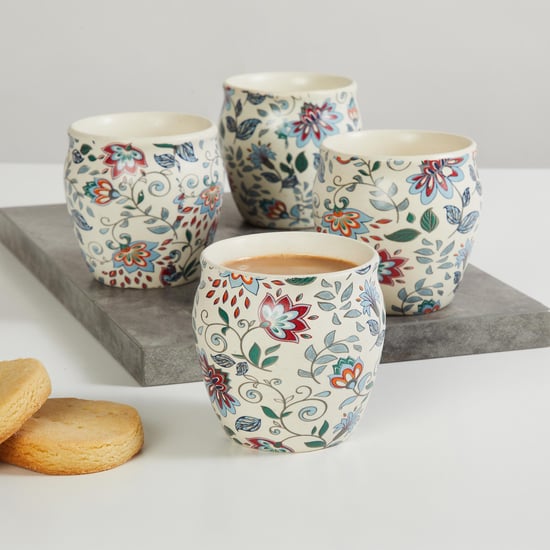 Corsica Mystic India Set of 4 Stoneware Kulhad - 180ml
