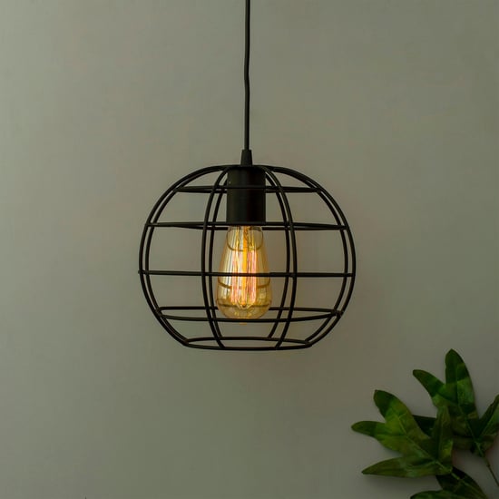 HOMESAKE Contemporary Decor Black Metal Ceiling Lamp