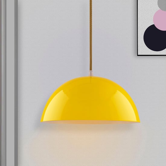 HOMESAKE Contemporary Decor Yellow Metal Ceiling Lamp