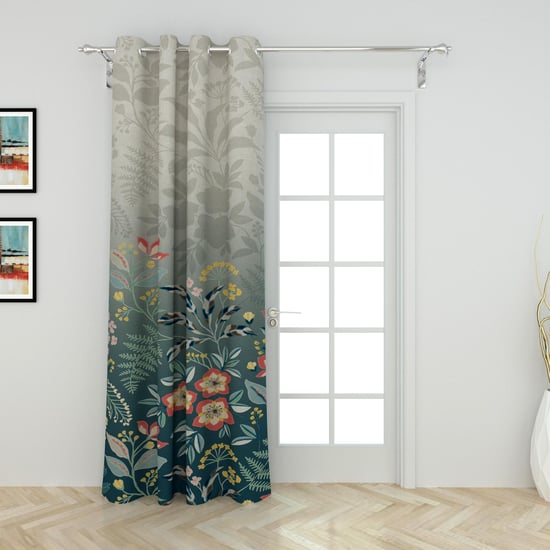 Lavish Printed Semi-Blackout Door Curtain