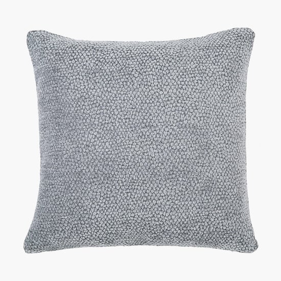 PORTICO Enchant Grey Solid Cotton Cushion Cover - 41x41cm