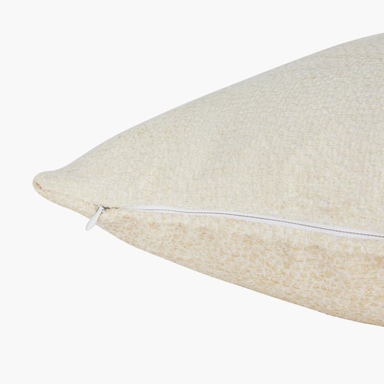 PORTICO Enchant White Solid Cotton Cushion Cover - 41x41cm