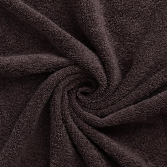 SPACES Atrium Eoss Mustard and Brown Textured Cotton Bath Towels - Set Of 2 - 70x150cm