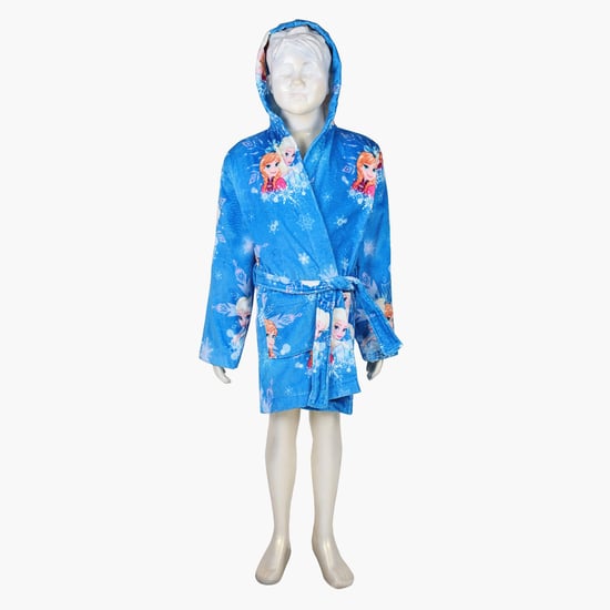 SPACES Kids Cotton Bathrobe, Blue - S