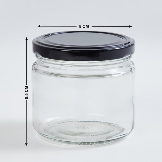 Tuscany Set of 4 Glass Jars - 350ml