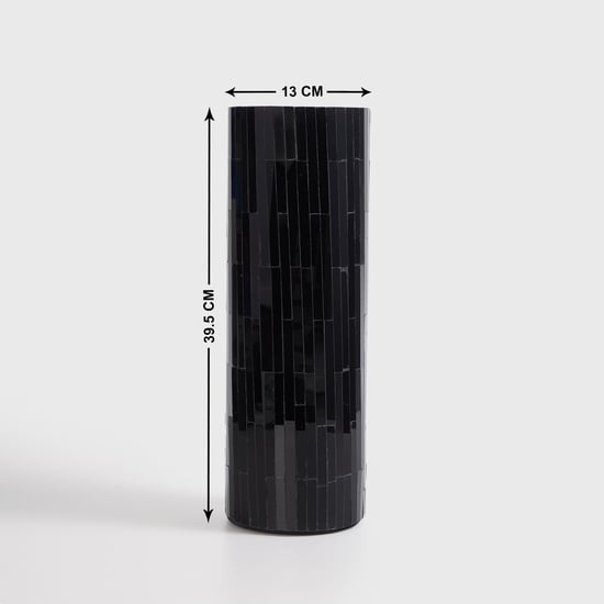 Splendid Glass Mosaic Cylindrical Vase