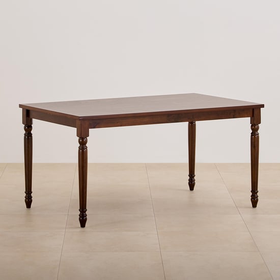 Helios Zoe Solid Wood 6-Seater Dining Table - Brown