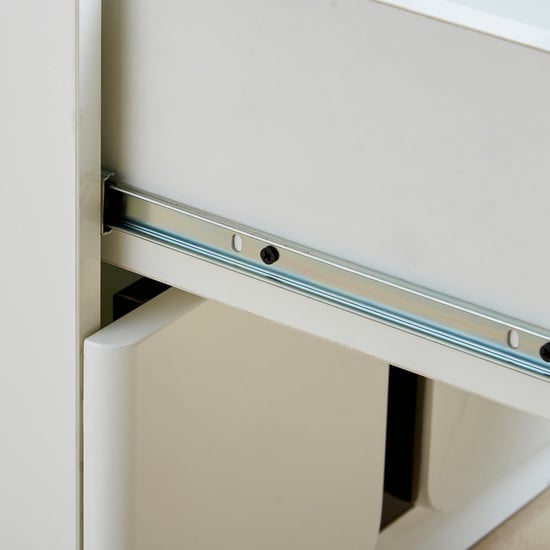 Polaris Dresser Mirror with Drawer - White