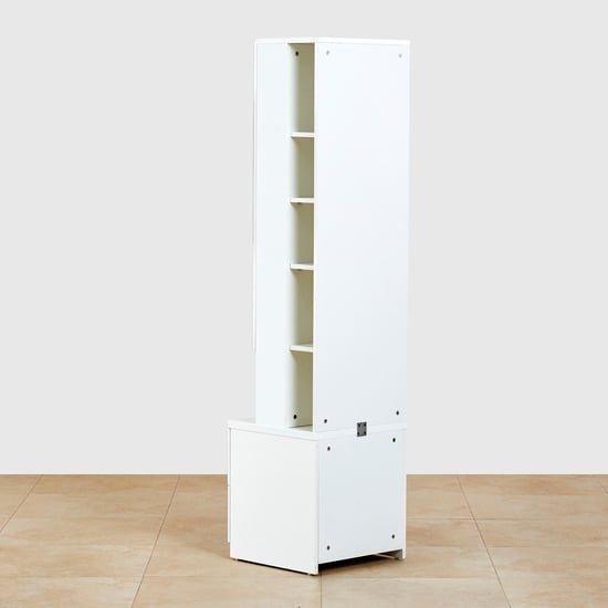 Polaris Dresser Mirror with Drawer - White