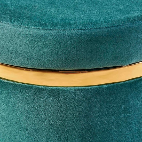 Monarch Velvet Ottoman with Storage - Teal