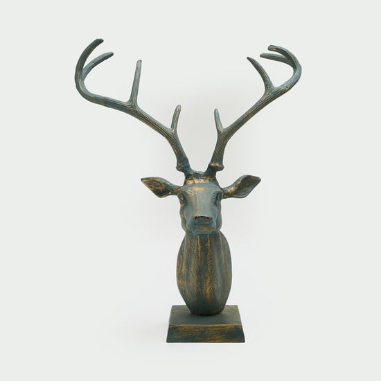 Splendid Metal Reindeer Figurine