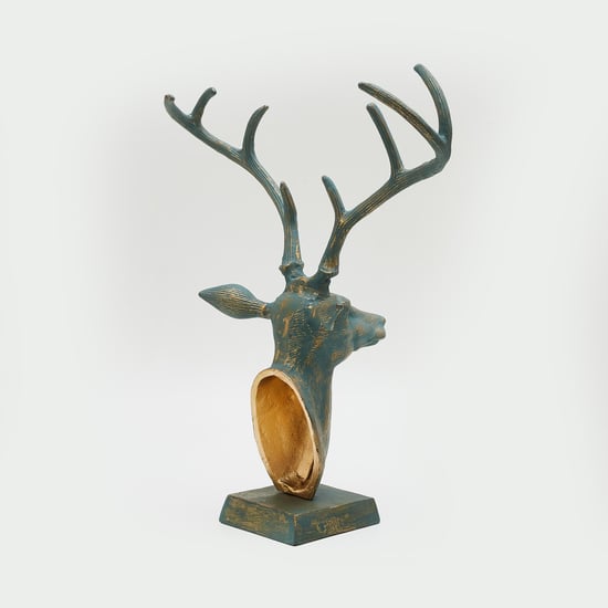 Splendid Metal Reindeer Figurine