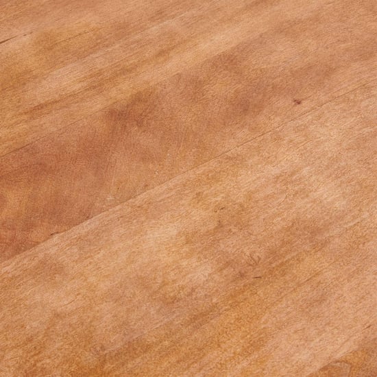 Helios Ajax Mango Wood Top Coffee Table - Brown and Black