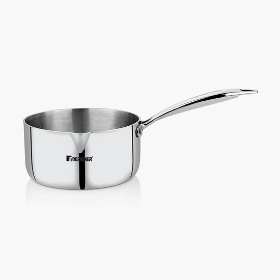 BERGNER Argent Silver Stainless Steel Induction-Base Saucepan - 16cm