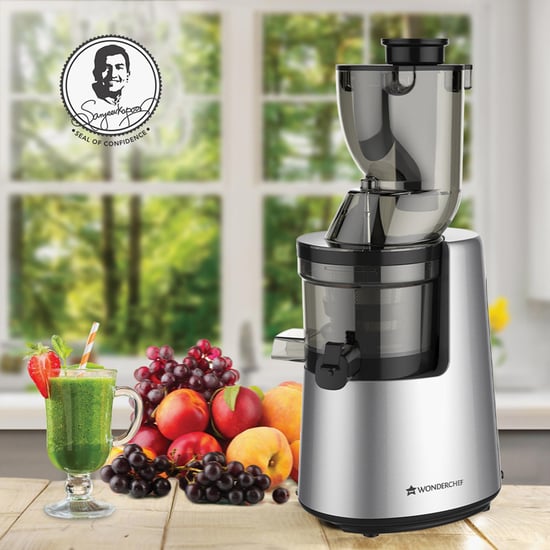 WONDERCHEF Black Stainless Steel Cold Press Juicer Black