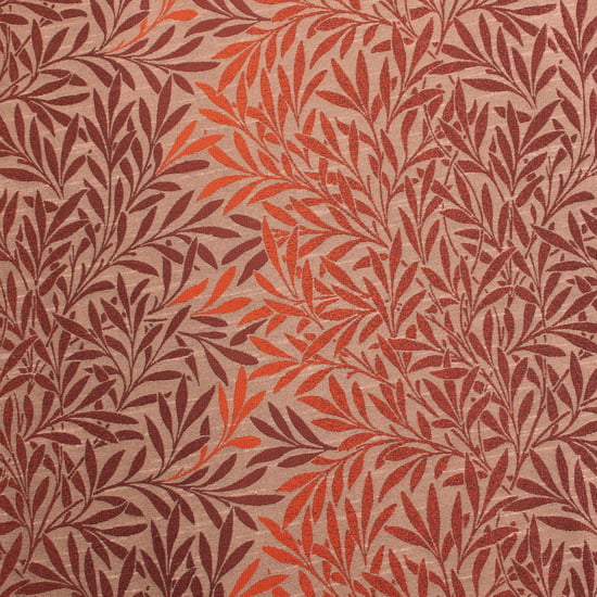DECO WINDOW Grenadine Rust Printed Semi-Blackout Curtains - Set of 2 - 49x32cm