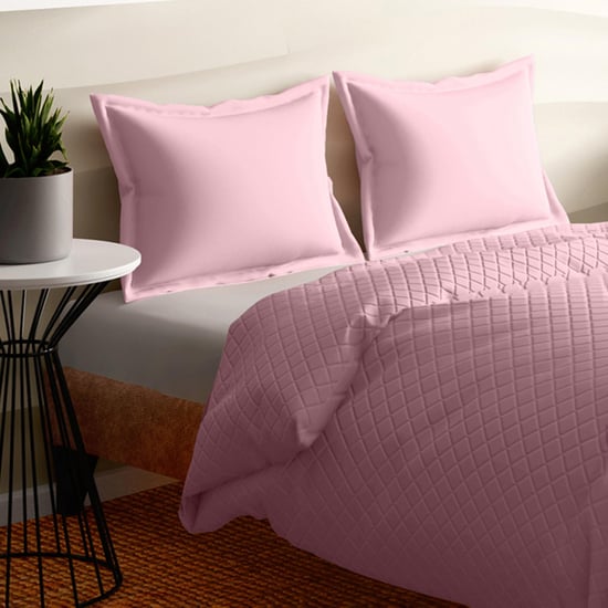 PORTICO Shades Cotton Textured Double Bed Cover - 220x240cm