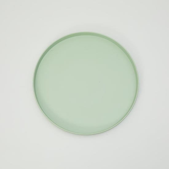 Soulful Pastels Green Solid Melamine Dinner Plate - 28cm