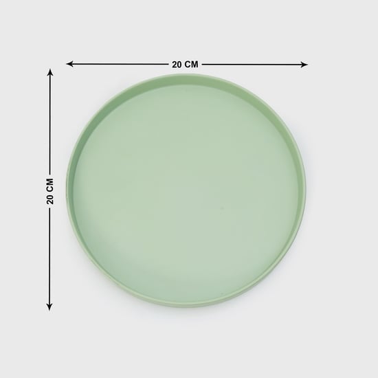 Soulful Pastels Green Solid Melamine Side Plate - 20cm