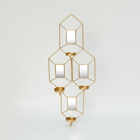 Steffi Gold Solid Glass Wall Art - 25.5x9x58cm