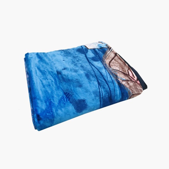 DISNEY Mayra Blue Frozen Printed Cotton Single Bed Kids Blanket - 150x220cm