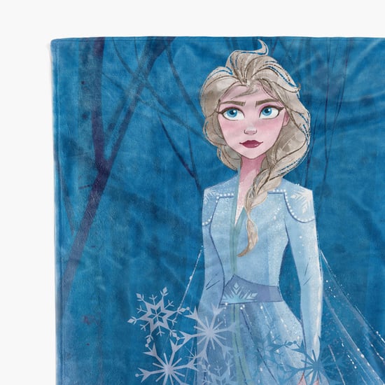 DISNEY Mayra Blue Frozen Printed Cotton Single Bed Kids Blanket - 150x220cm
