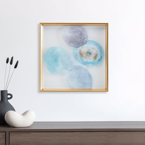 Artistry Marine Abstract Wood Hanging Picture Frame - 40x40cm