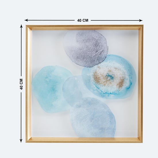 Artistry Marine Abstract Wood Hanging Picture Frame - 40x40cm