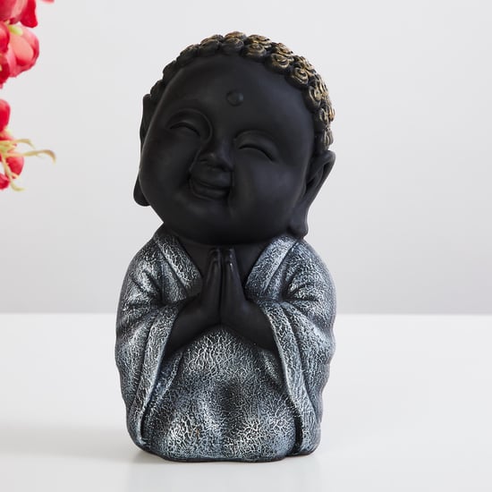 Corsica Ebony Polyresin Greeting Baby Buddha Figurine