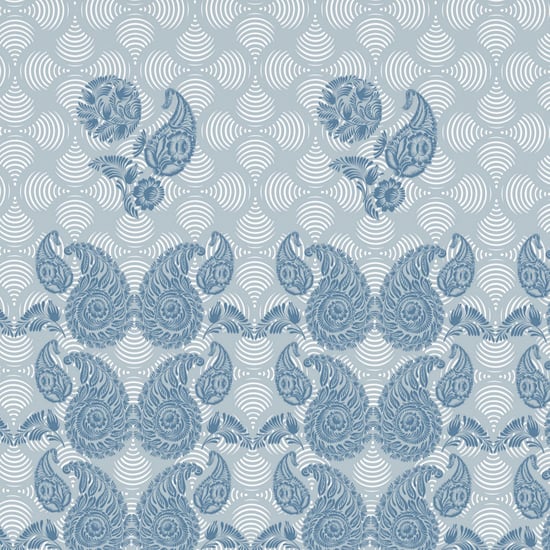 Spaces Blockbuster Blue Printed Cotton Double Bed Quilt