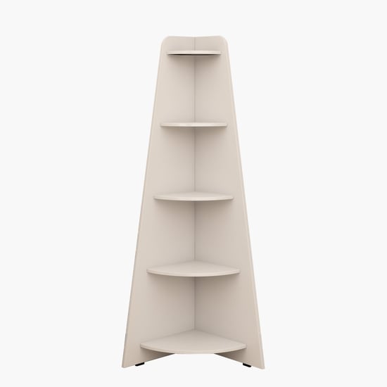 Helios Reynan Mafra 5-Tier Corner Shelf - White