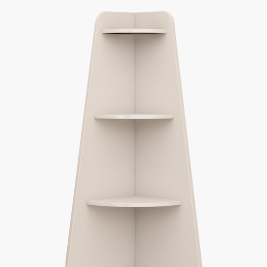 Helios Reynan Mafra 5-Tier Corner Shelf - White
