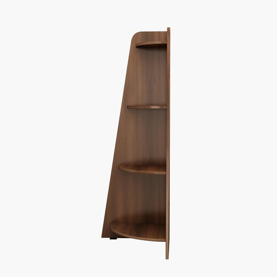 Helios Lewis Mafra 4-Tier Corner Shelf - Brown