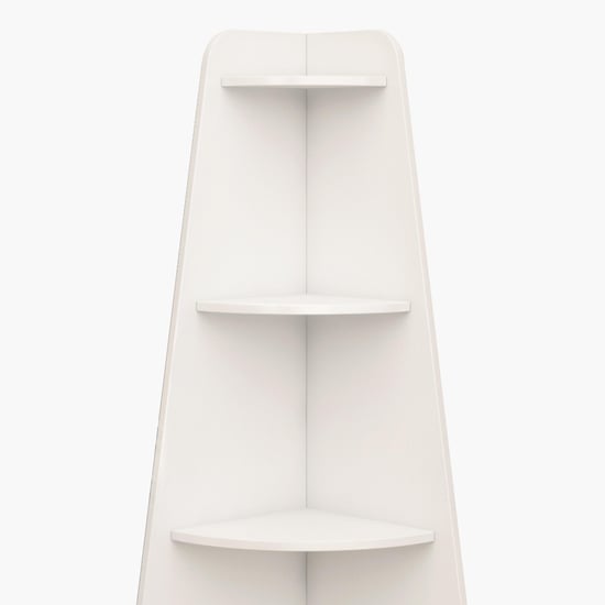 Helios Reynan Mafra 4-Tier Corner Shelf - White