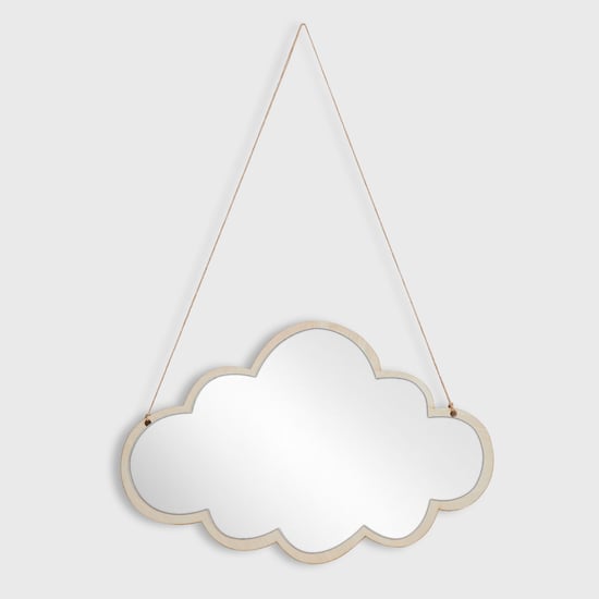 Corsica Slate Kids Wood Cloud Hanging Mirror - 38x25cm
