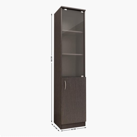 Helios Rhine Heller NXT 5-Tier Book Cabinet - Brown