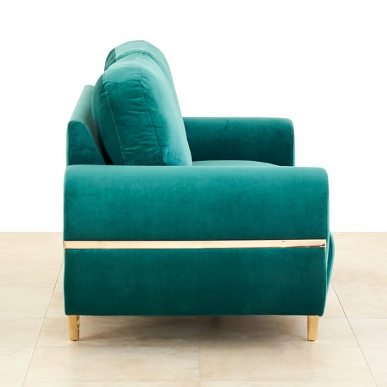 Monarch Velvet 3-Seater Sofa - Green