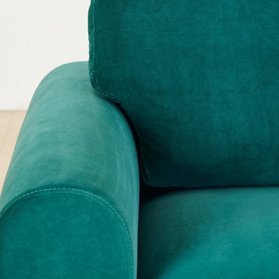 Monarch Velvet 3-Seater Sofa - Green
