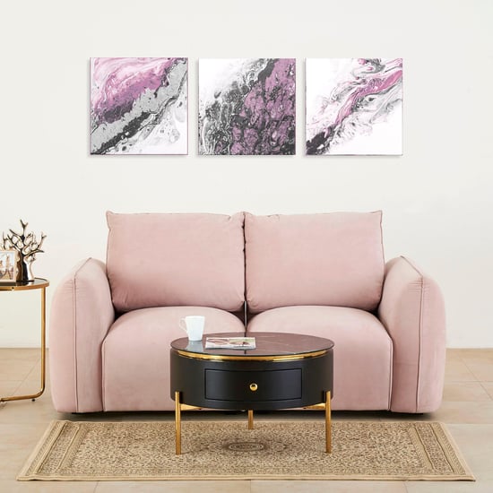 Dion Fabric 2-Seater Sofa - Pink