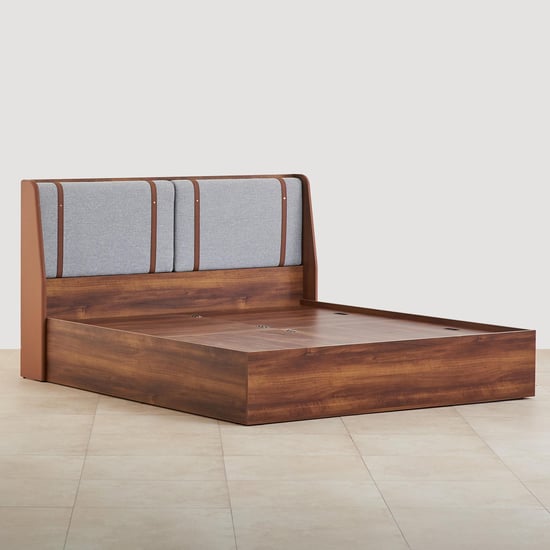Serenity Frida King Bed with Box Storage - Brown