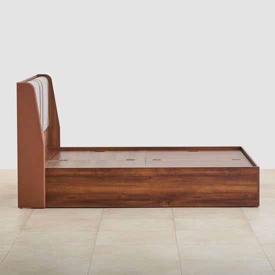 Serenity Frida King Bed with Box Storage - Brown