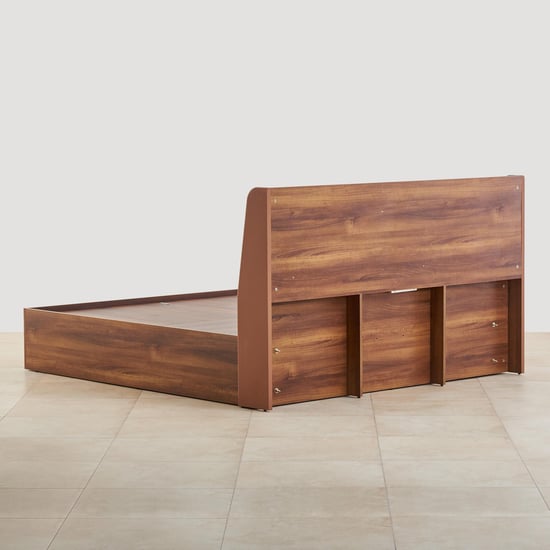 Serenity Frida King Bed with Box Storage - Brown