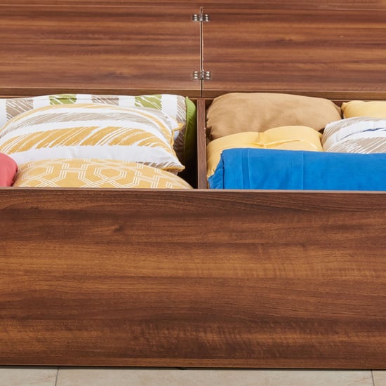 Serenity Frida King Bed with Box Storage - Brown