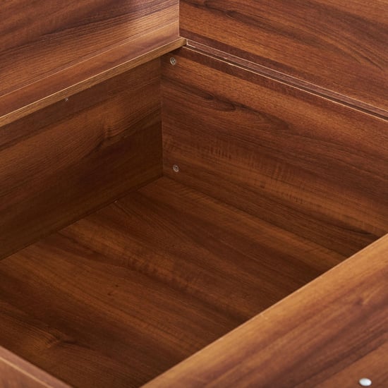 Serenity Frida King Bed with Hydraulic Storage - Brown